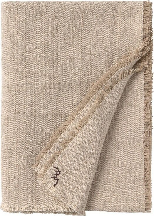 Krémová bavlněná deka 130x180 cm Handloom – Lorena Canals