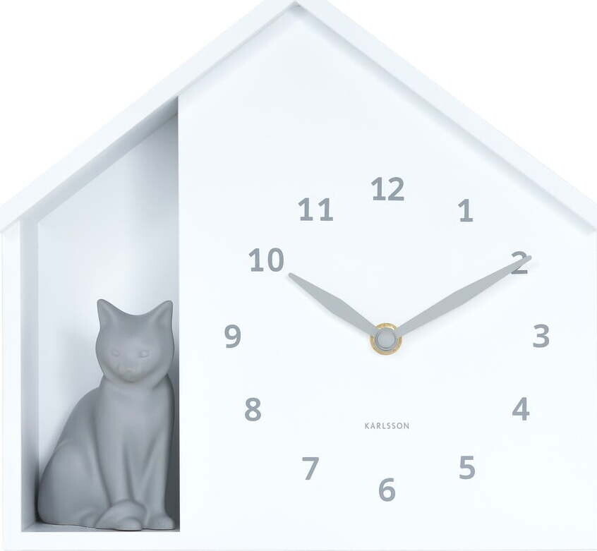 Nástěnné hodiny Sitting Cat – Karlsson