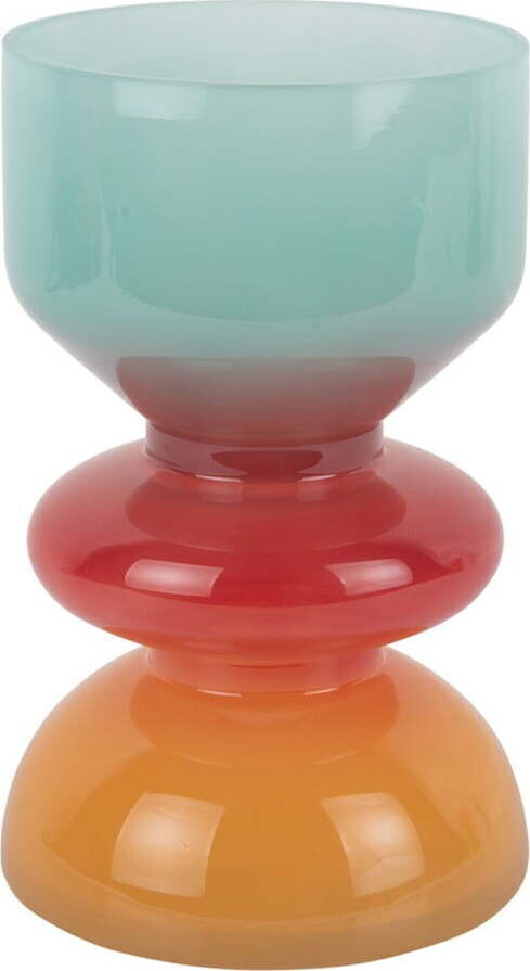 Červená/modrá skleněná váza (výška 20,5 cm) Summer Vibes – PT LIVING