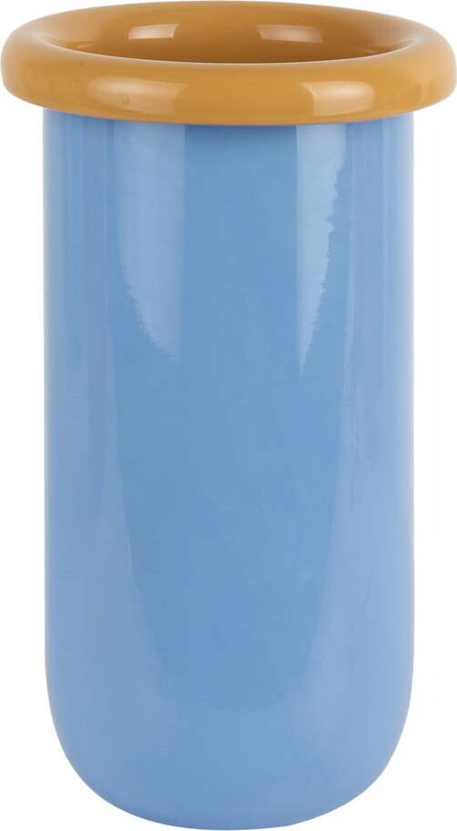 Modrá skleněná váza (výška 25 cm) Plegado – PT LIVING