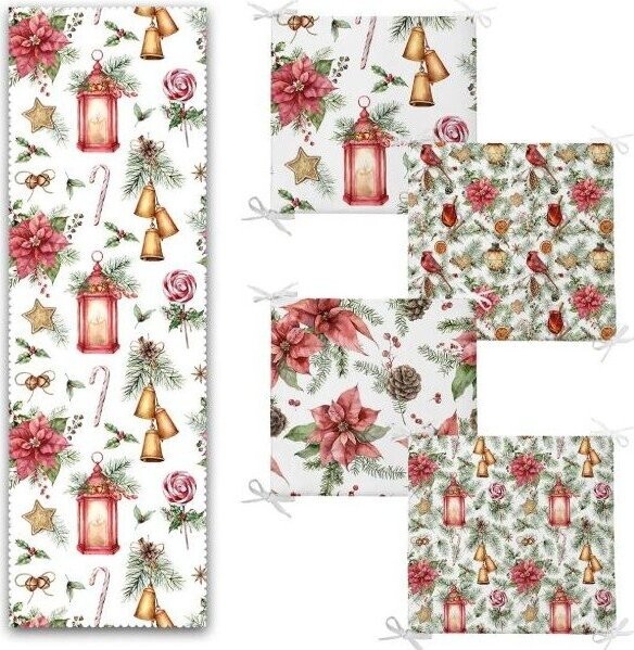 Set podsedáků a běhounu 5 ks Lantern – Mila Home