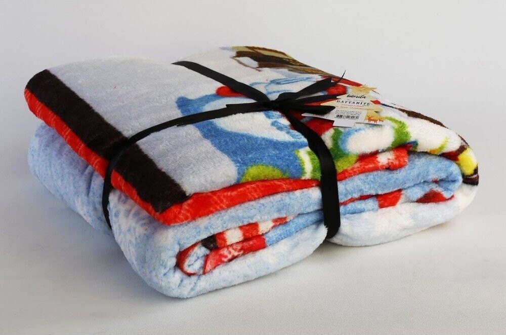 Deka s vánočním motivem s příměsí bavlny 150x200 cm – Mila Home