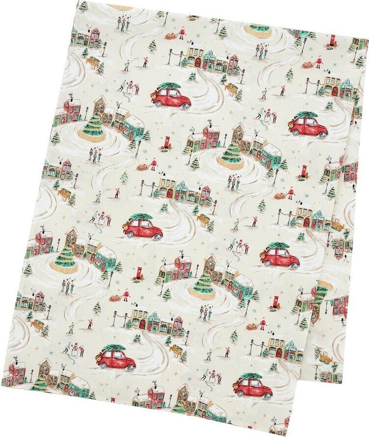 Bavlněný ubrus 137x229 cm Christmas Town – Catherine Lansfield