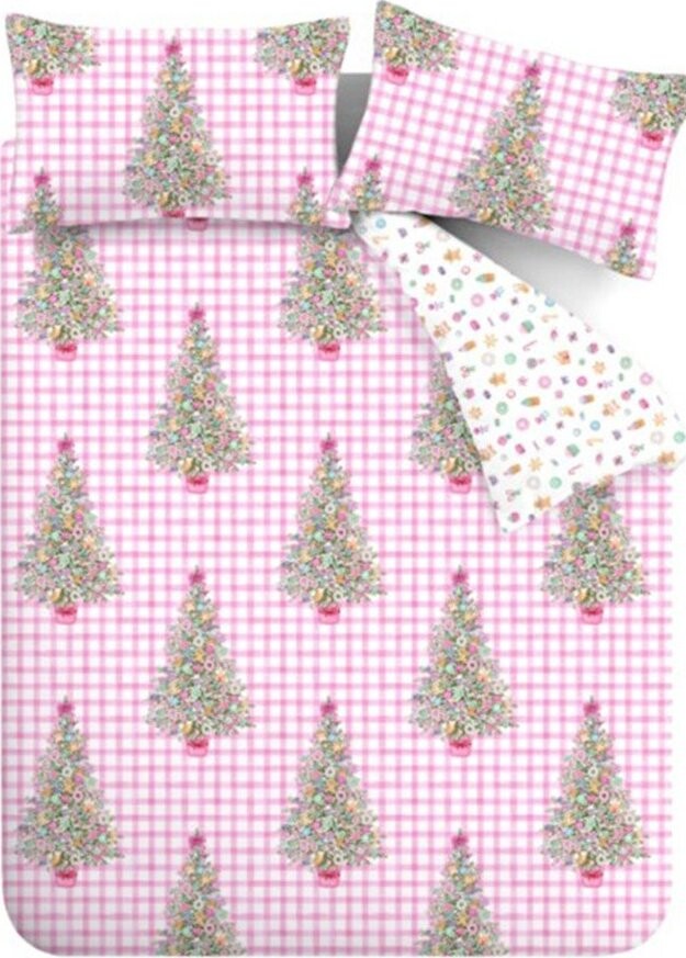 Růžové povlečení na jednolůžko 135x200 cm Sweets and Treats – Catherine Lansfield