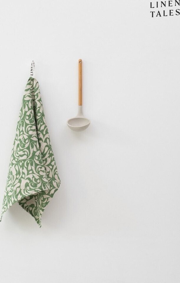 Lněná utěrka 45x65 cm Evergreen Damask – Linen Tales