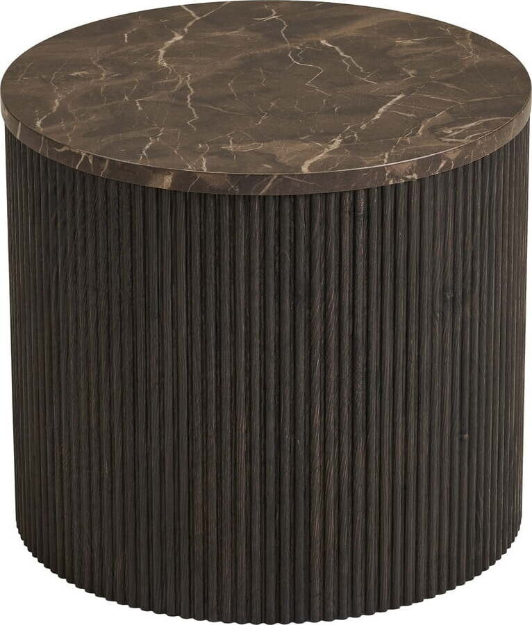 Kulatý odkládací stolek s deskou v dekoru mramoru ø 45 cm Rota – House Nordic