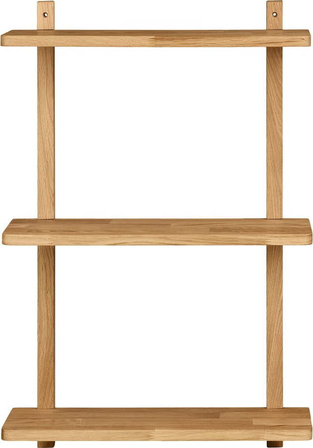 Patrová police z dubového dřeva v přírodní barvě 20 cm Townsville – House Nordic