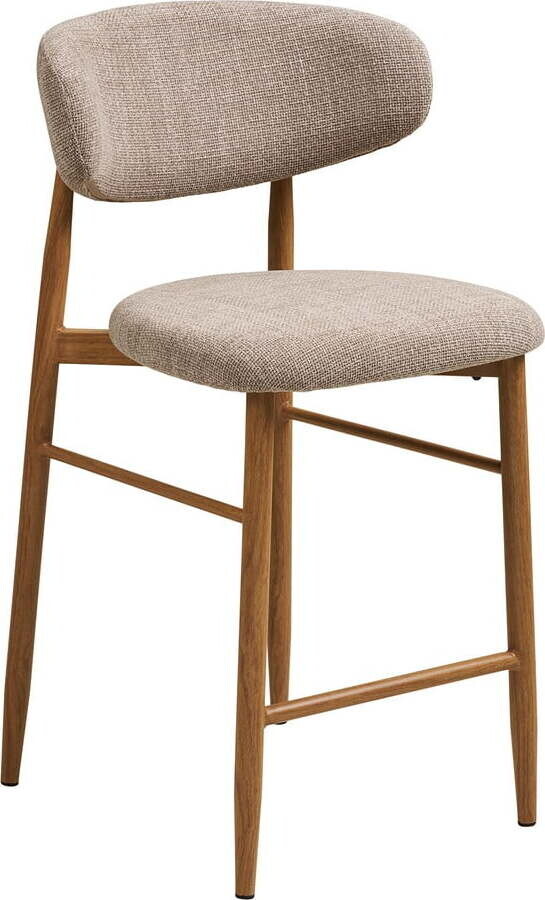 Béžová/v přírodní barvě čalouněná barová židle (výška sedáku 65 cm) Levanto – House Nordic