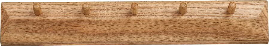 Nástěnný věšák z dubového dřeva v přírodní barvě 50 cm Barco – House Nordic