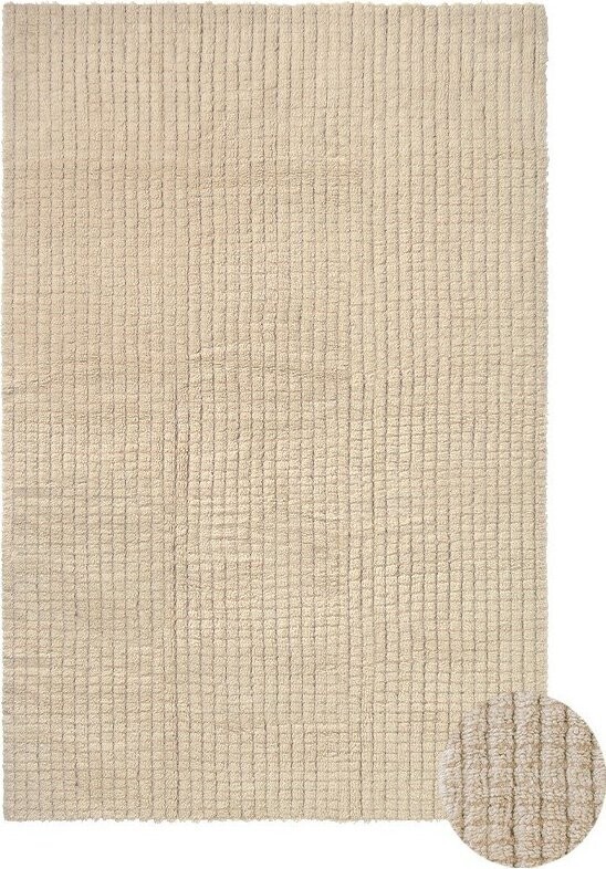 Béžový pratelný/ručně tkaný vlněný koberec 80x140 cm Unexpected Wool – Lorena Canals