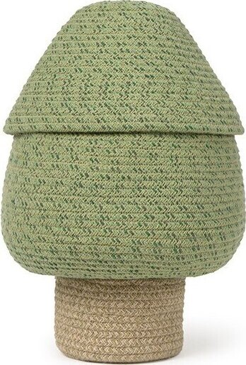 Zelený látkový dětský koš na hračky ø 25x36 cm Big Tree – Lorena Canals