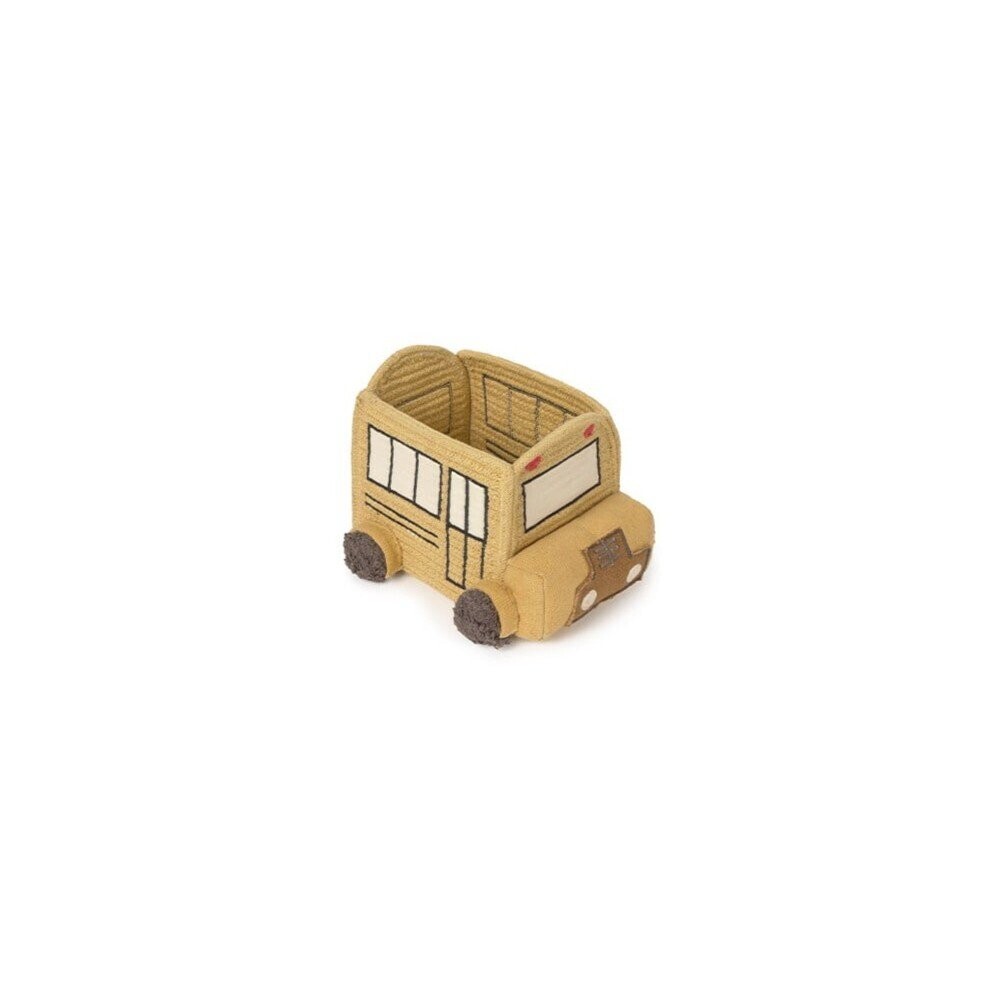 Okrově žlutý látkový dětský koš na hračky 22x19x15 cm School Bus – Lorena Canals