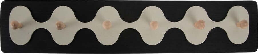 Černý nástěnný věšák 60 cm Rizar – PT LIVING