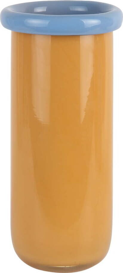 Skleněná váza v hořčicové barvě (výška 30,5 cm) Plegado – PT LIVING