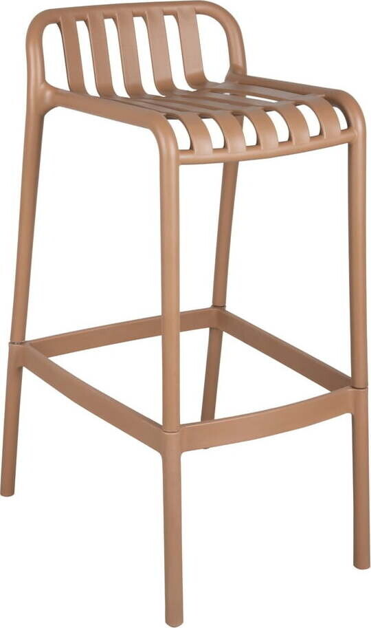 Béžová plastová barová židle (výška sedáku 76 cm) Chanza – Leitmotiv