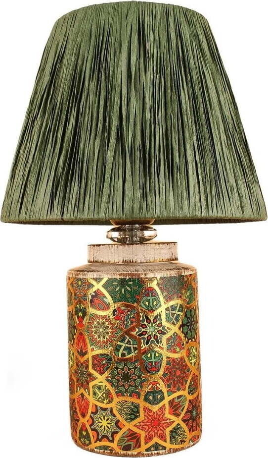 Zelená stolní lampa (výška 38 cm) Alev – Opviq lights