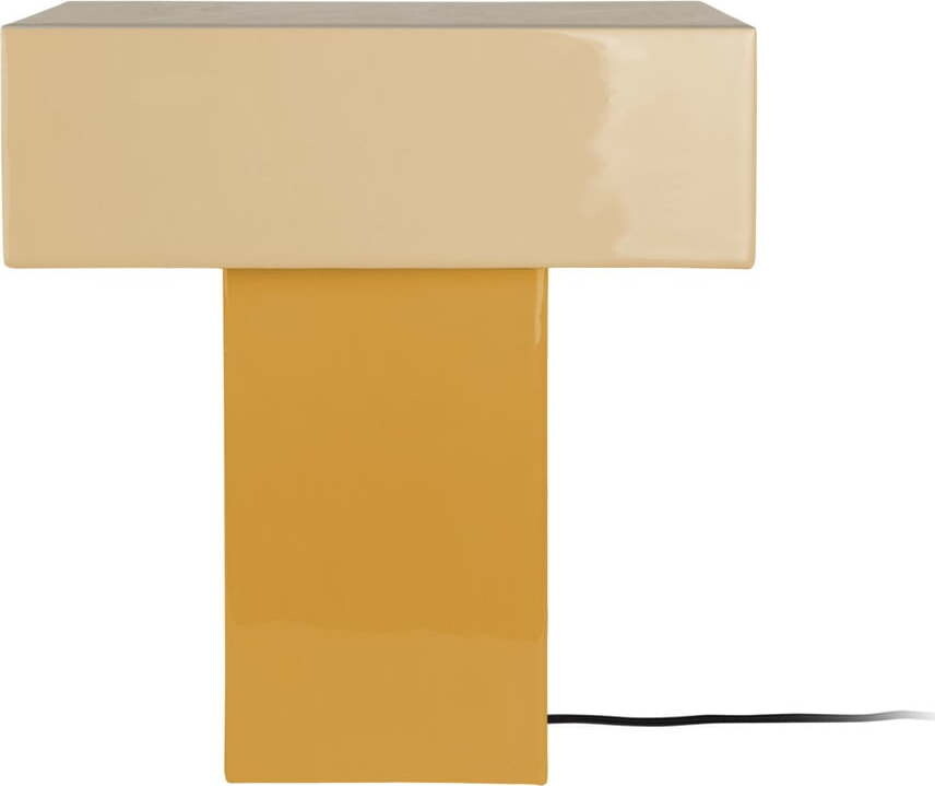 Žlutá stolní lampa (výška 35 cm) Grato Recto – Leitmotiv