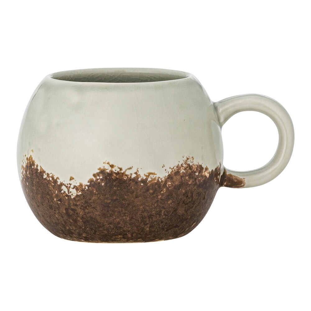 Hnědý/krémový hrnek z kameniny 410 ml Paula – Bloomingville