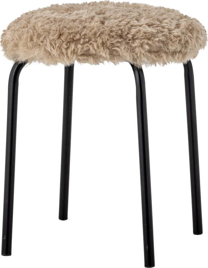 Béžová kovová stohovatelná stolička Linard – Bloomingville