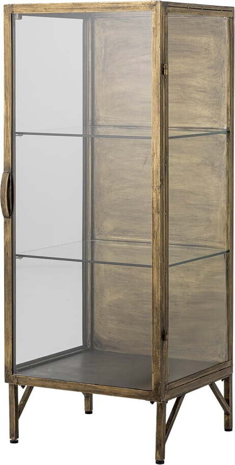 Kovová vitrína ve zlaté barvě 45x110x40 cm Saone – Bloomingville