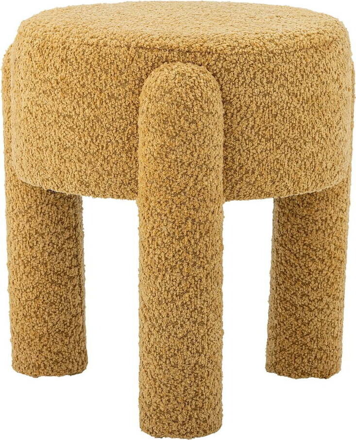 Okrově žlutá čalouněná stolička Bruno – Bloomingville