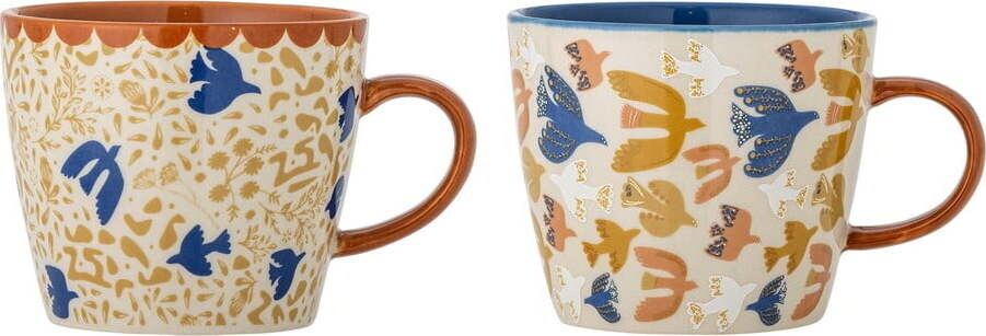 Šálky v sadě 2 ks z kameniny 300 ml Anniversary – Bloomingville