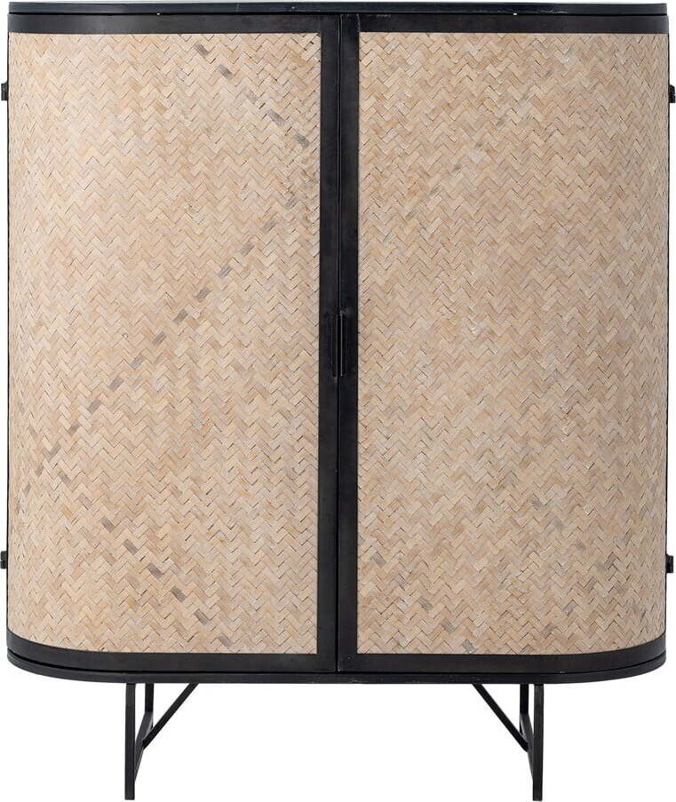 Bambusová skříňka v přírodní barvě 92x105x36,5 cm Ember – Bloomingville