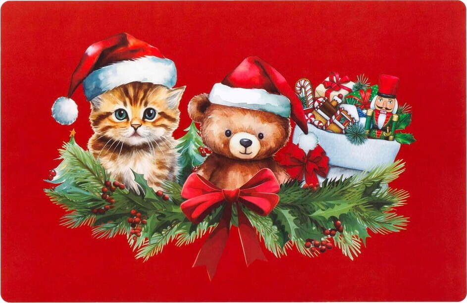 Plastové prostírání s vánočním motivem 28,5x44 cm Cadocha – douceur d'intérieur