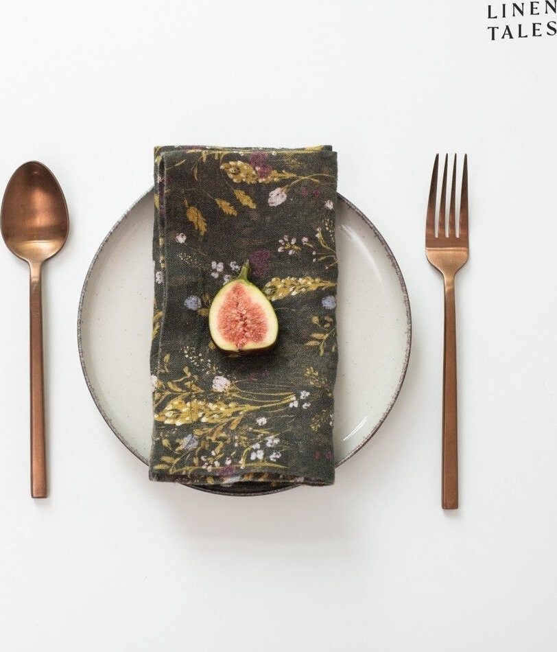 Lněné ubrousky v sadě 2 ks 40x40 cm Woodland – Linen Tales