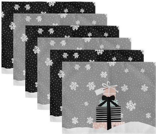 Látková prostírání v sadě 6 ks s vánočním motivem 35x45 cm – Mila Home