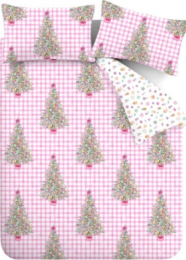 Růžové povlečení na dvoulůžko 200x200 cm Sweets and Treats – Catherine Lansfield