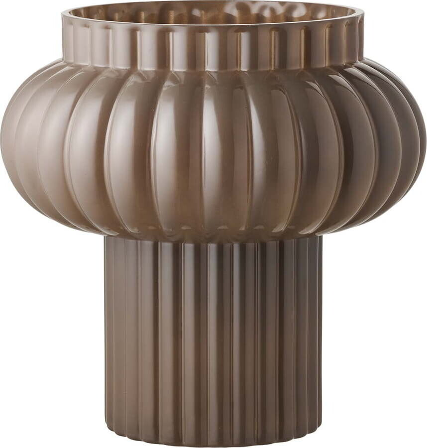 Hnědá skleněná váza (výška 27 cm) Celia – House Nordic