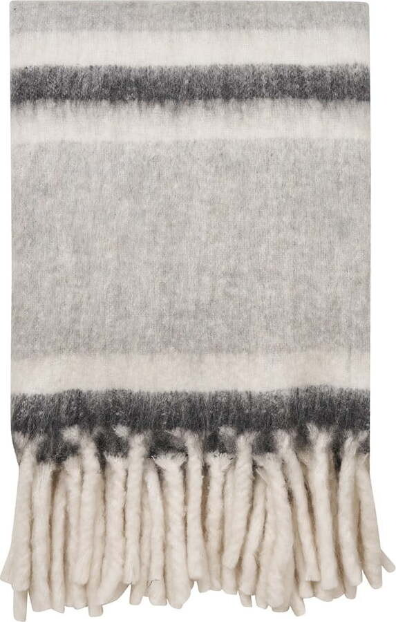 Šedá deka s příměsí vlny 130x170 cm Carmel – House Nordic