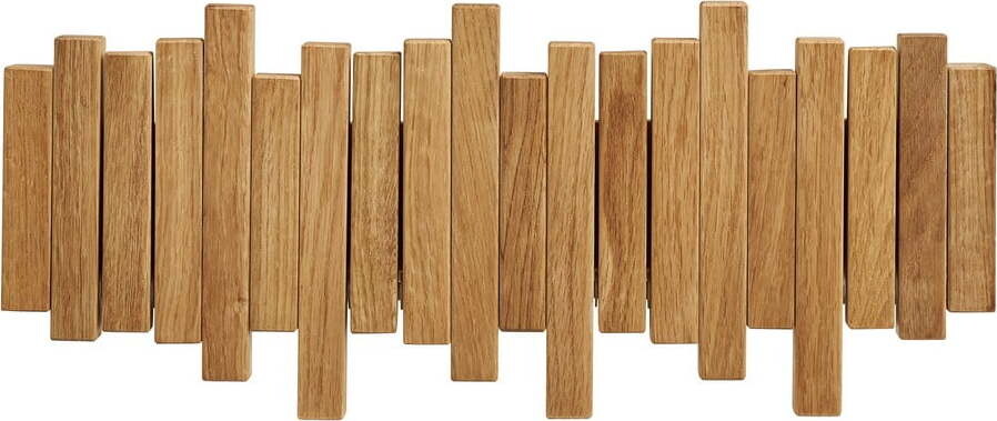 Nástěnný věšák z dubového dřeva v přírodní barvě 3 cm Caltra – House Nordic