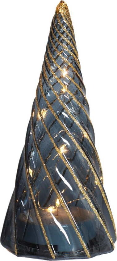 Černá světelná dekorace na baterky ø 9,5 cm Vilma Tree – Sirius