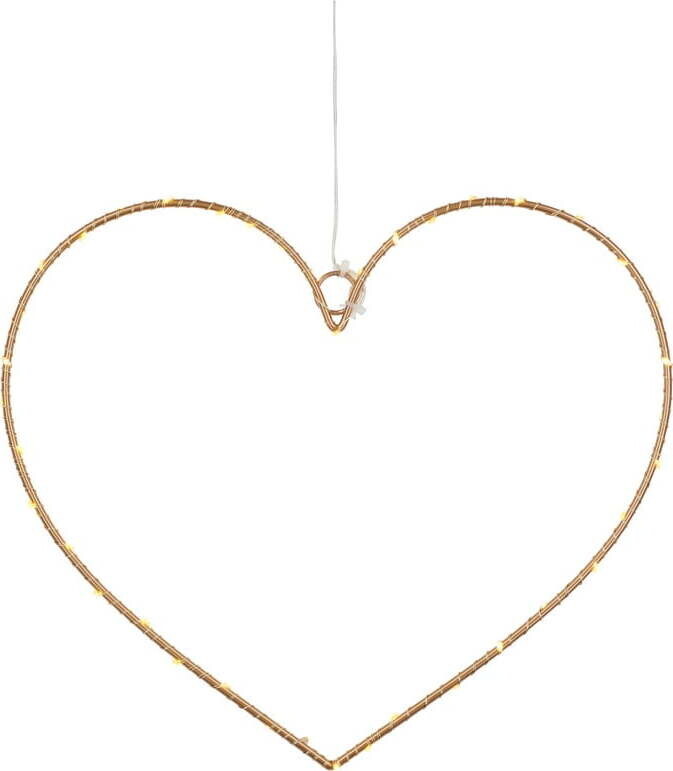 Světelná dekorace na baterky ve zlaté barvě Liva Heart – Sirius
