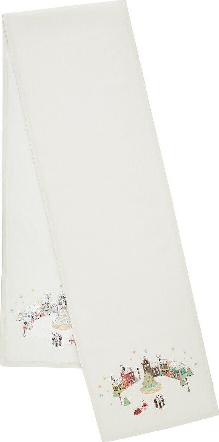 Bavlněný běhoun na stůl 33x220 cm Christmas Town – Catherine Lansfield