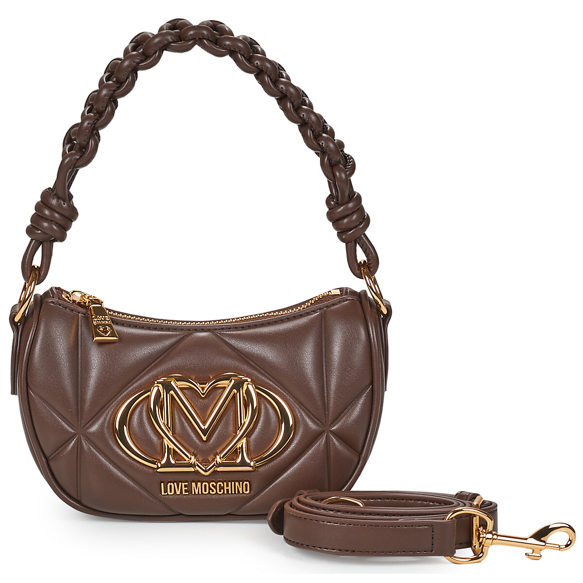 Love Moschino  EMBOSSED Q  Hnědá