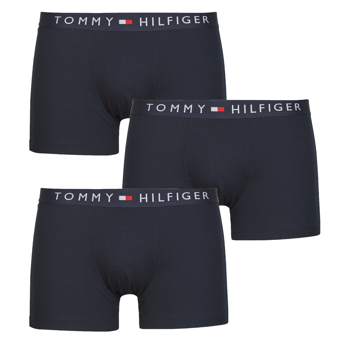 Tommy Hilfiger  3P RIB TRUNK  Tmavě modrá