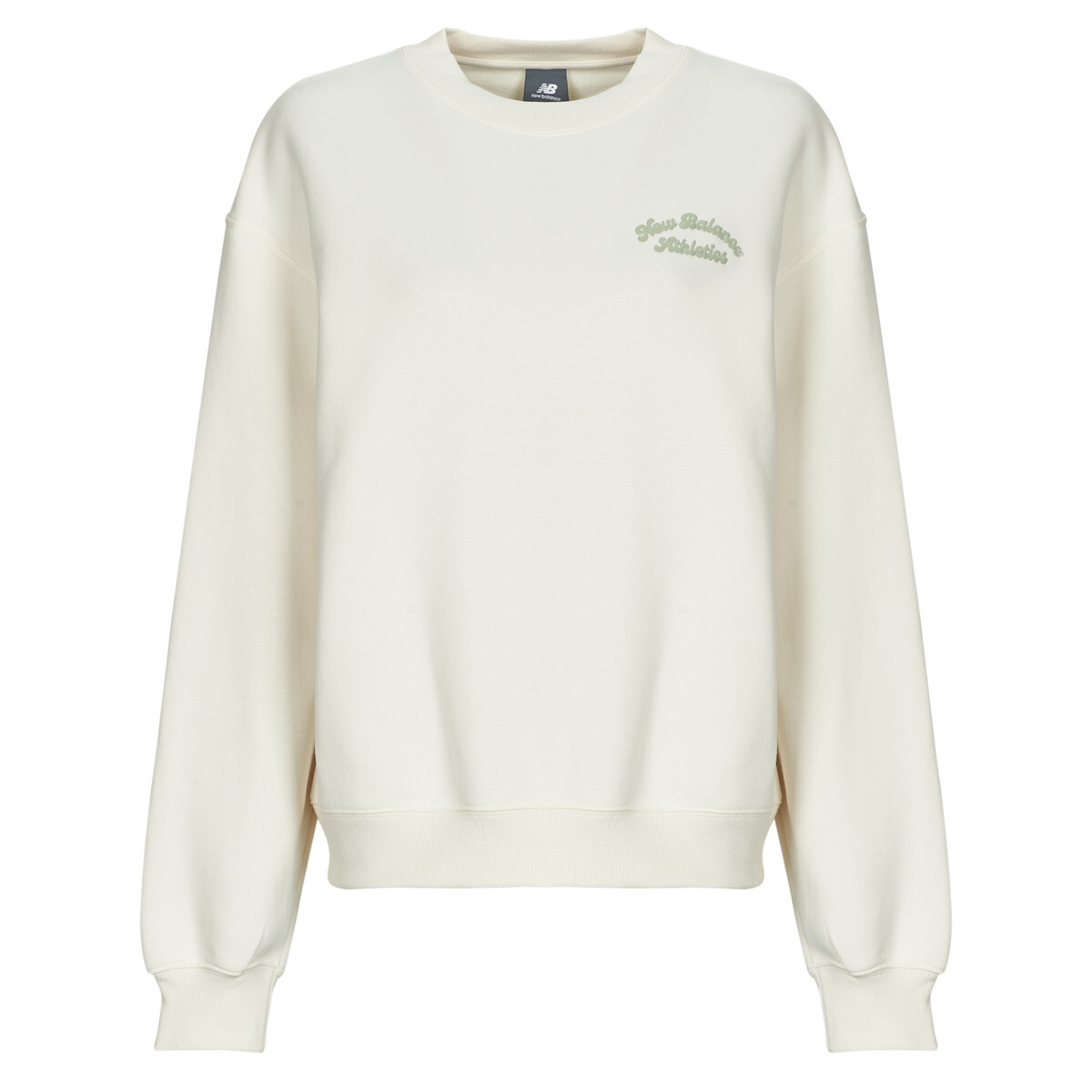 New Balance  LINEAR HERITAGE FLEECE CREW  Béžová