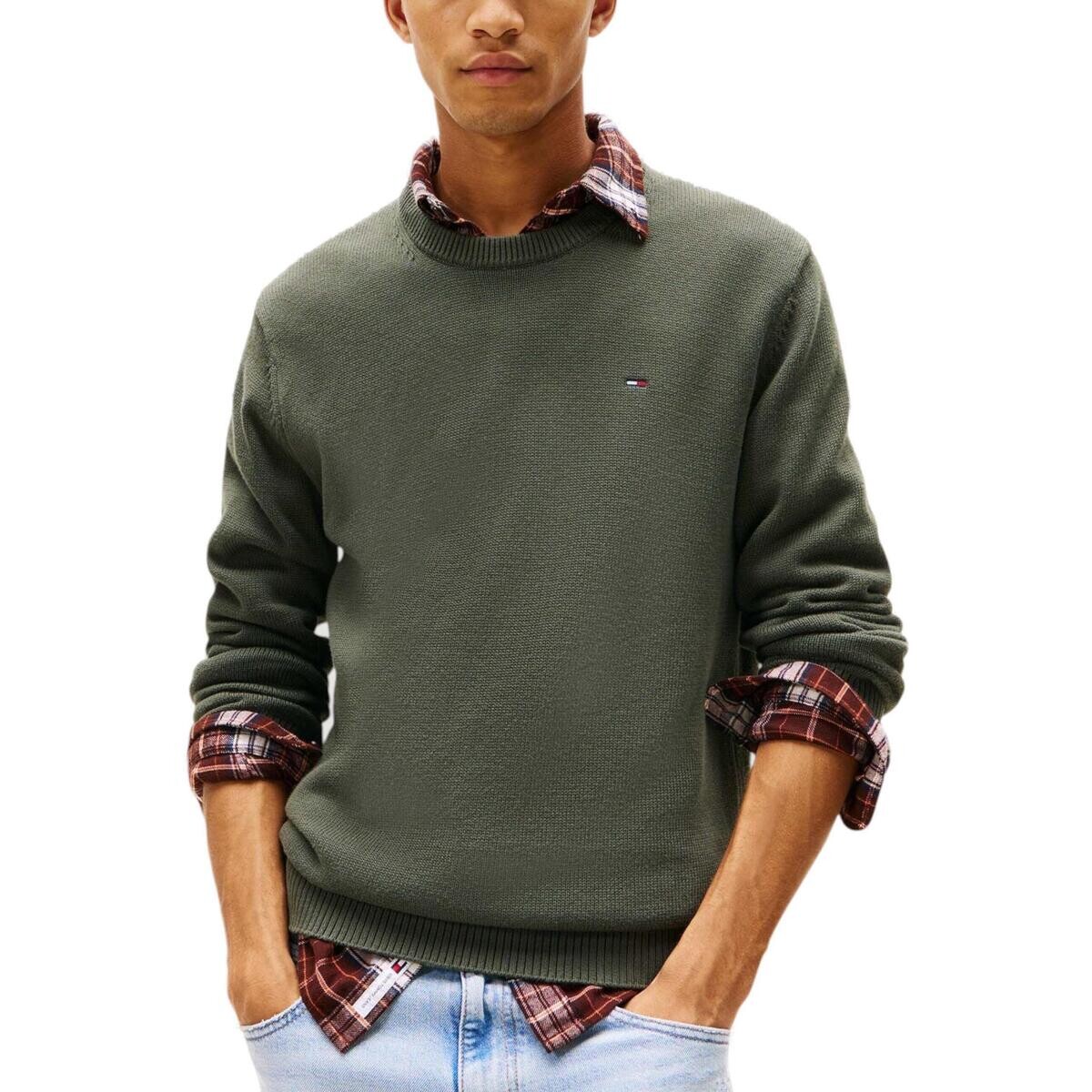 Tommy Hilfiger  TJM SLIM ESS SWEATER DM0DM21787  Zelená
