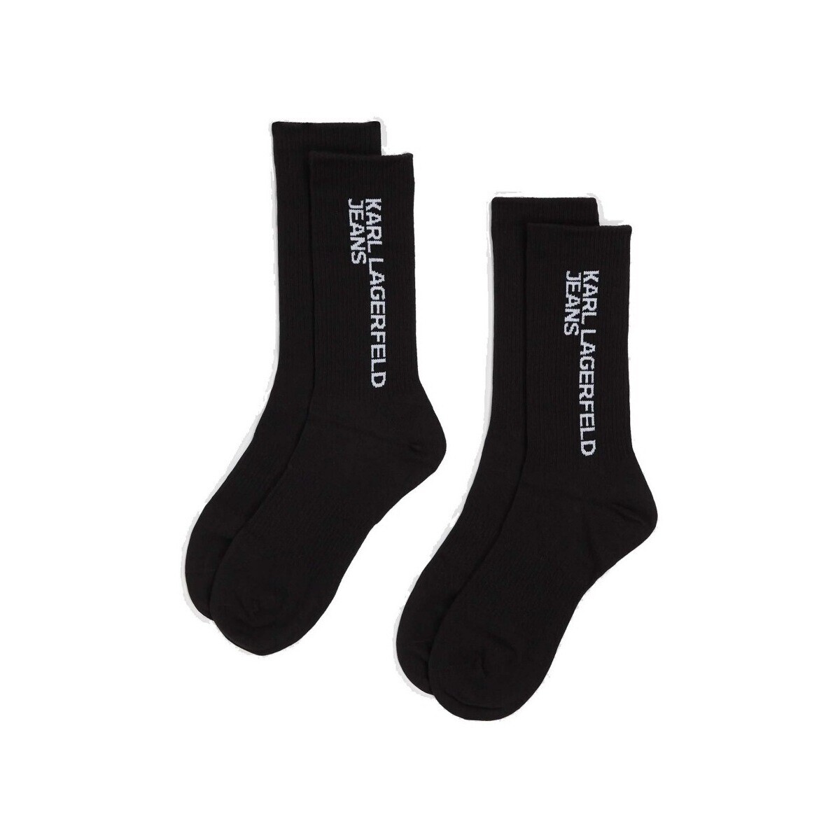 Karl Lagerfeld  ESSENTIAL LOGO SOCKS SET  Černá