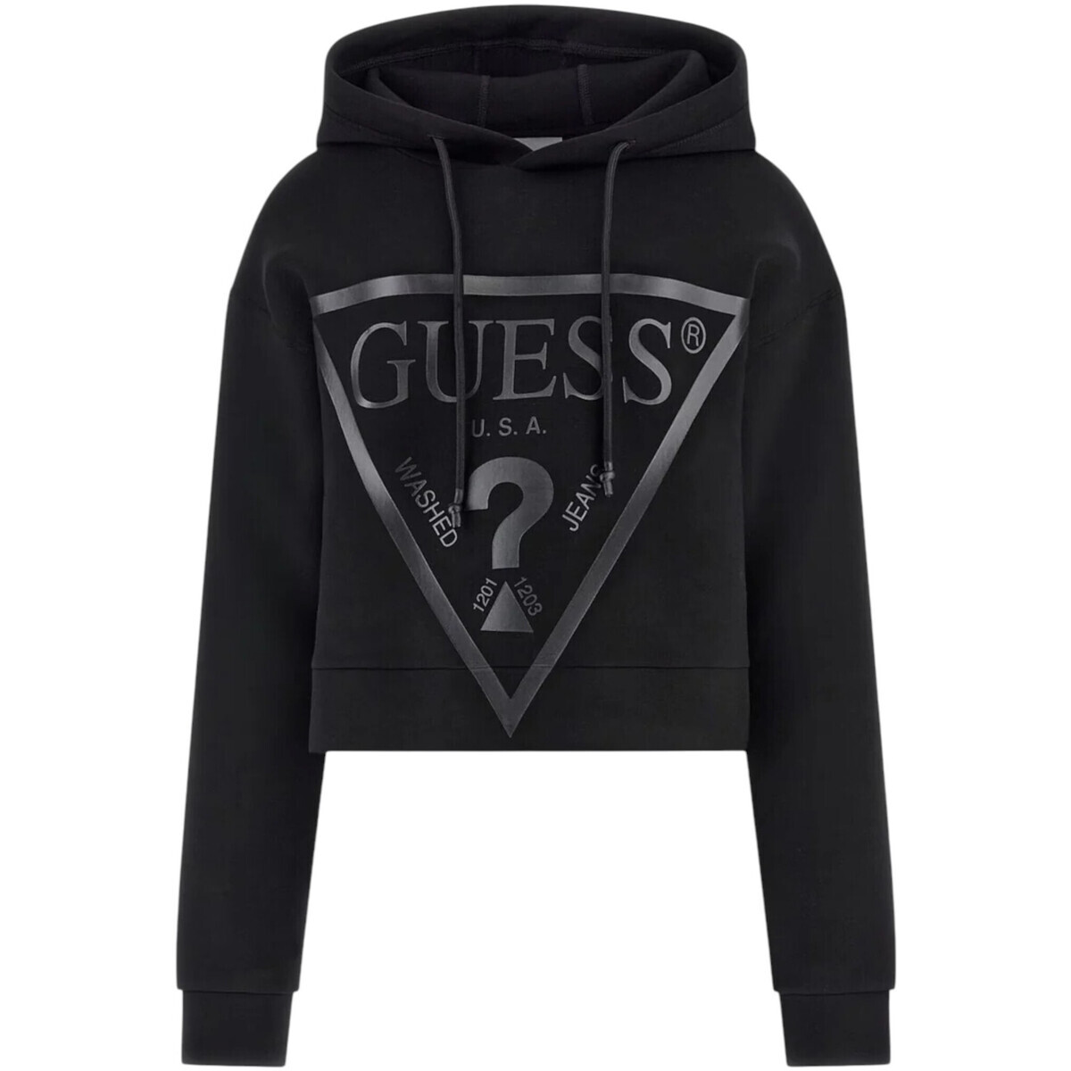 Guess  NEW ALISA HOODED V2YQ08 K7UW2  Černá