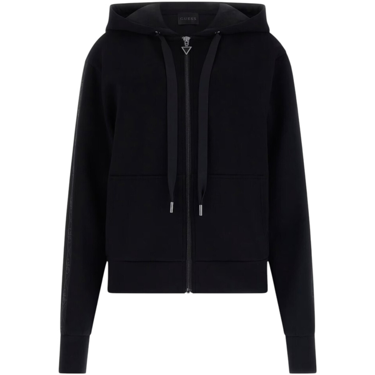 Guess  NEW HOODED SCUBA SWEATSHIRT W5YQ05 KBYE2  Černá