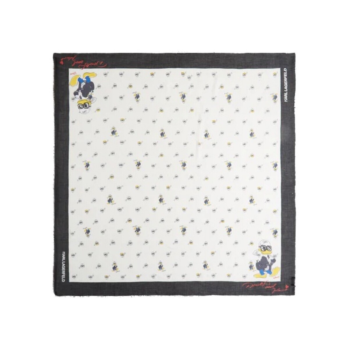 Karl Lagerfeld  KL DISNEY AOP MODAL SCARF  Bílá