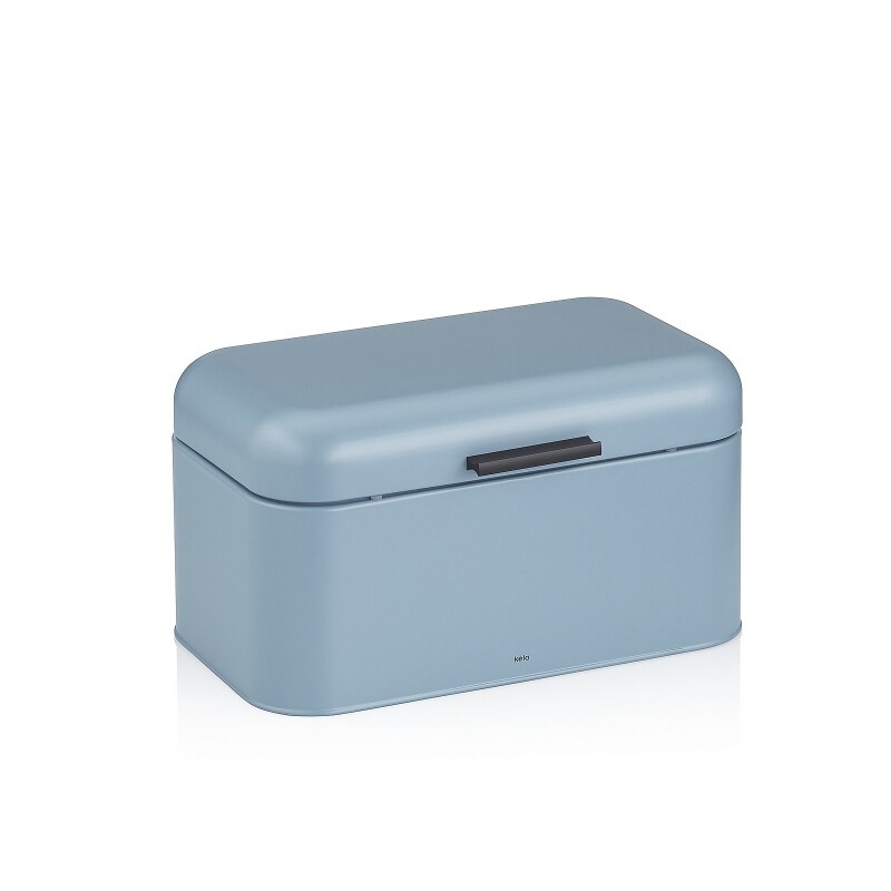 KELA Chlebník FRISCO kov modrý 30 x 18 x 16,5 cm KL-12845