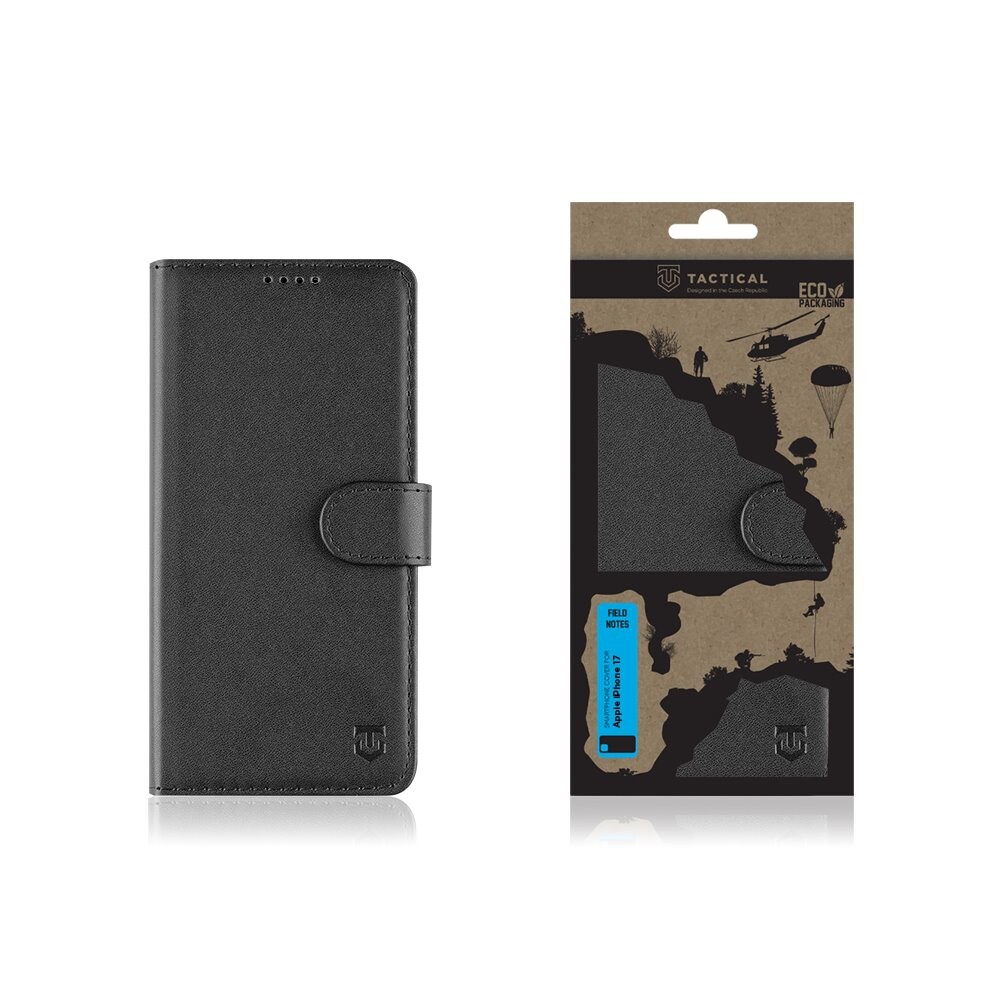 Flipové pouzdro Tactical Field Notes pro Apple iPhone 17, černá