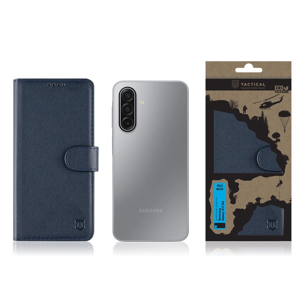 Flipové pouzdro Tactical Field Notes pro Samsung Galaxy A17 5G, modrá
