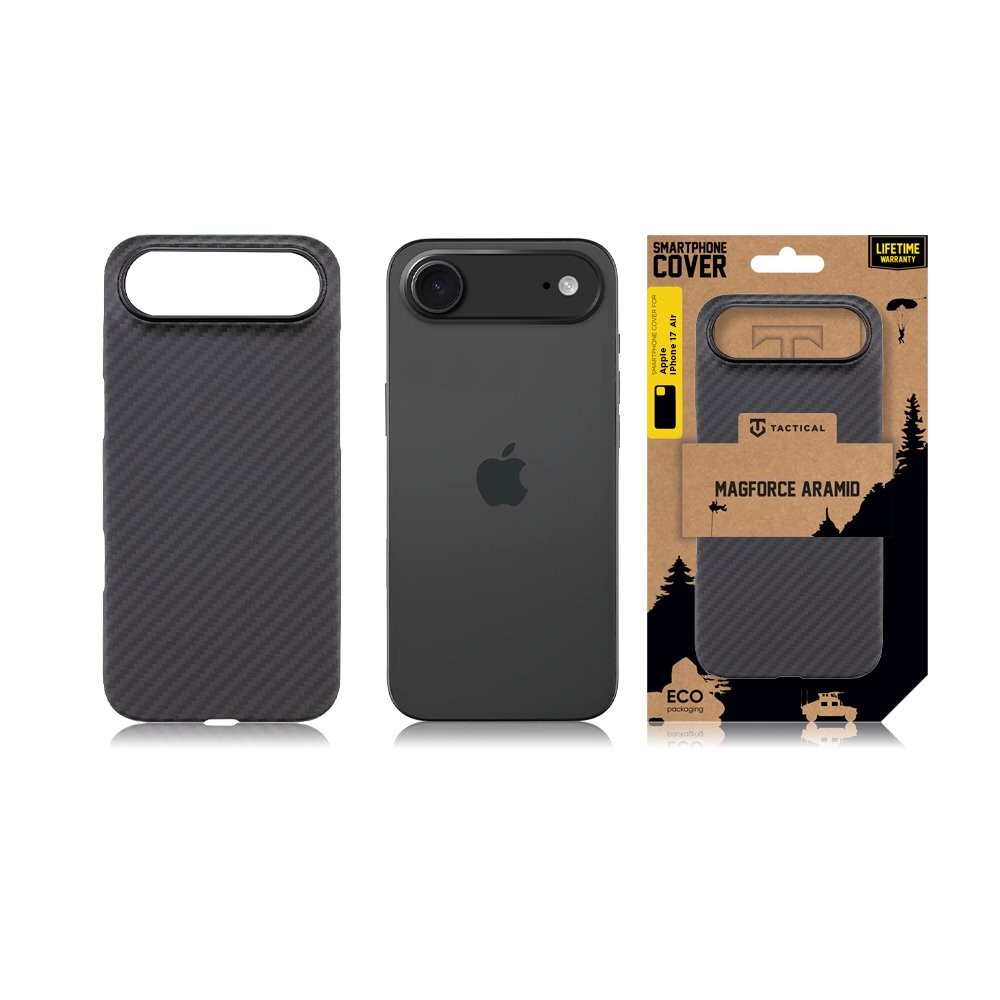 Zadní kryt Tactical MagForce Aramid pro Apple iPhone 17 Air, černá