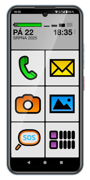 Aligator S8000 Senior 4GB/128GB modrá